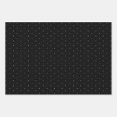 Klassisches White Polka Dot Geschenkpapier Set (Vorderseite 3)