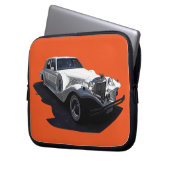 Klassisches White Tiffany Sammler Auto Laptopschutzhülle (Vorderseite Links)