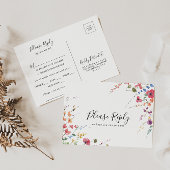 Klassisches Wild buntes Blumenmenü UAWG Postkarte