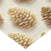 Klassisches Wintermuster Pinecone Tischdecke (Schrägansicht)