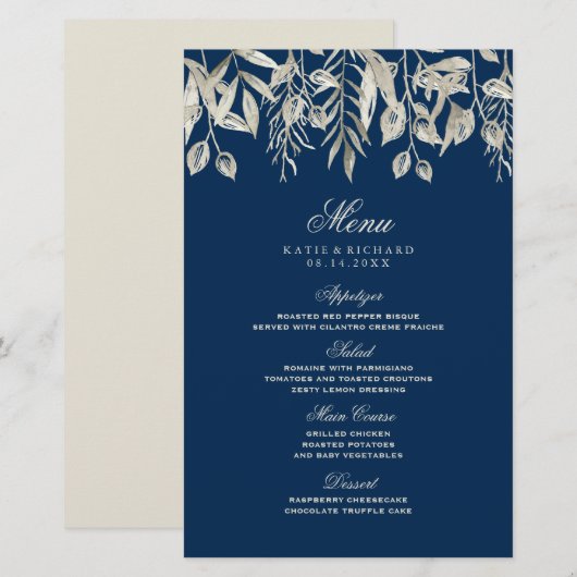 Klassisches WinterWedding-Menü (Vorne/Hinten)