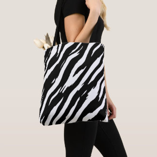 Klassisches Zebra Print Strip Fashion Muster Tasche