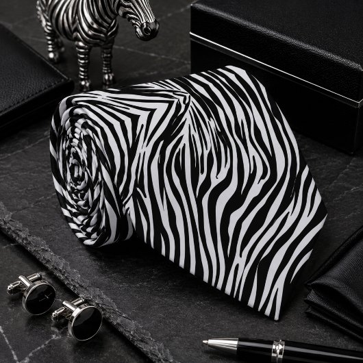 Klassisches Zebrawildtiermuster Krawatte