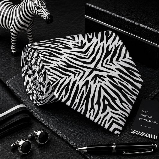 Klassisches Zebrawildtiermuster Krawatte