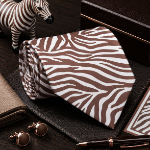 Klassisches Zebrawildtiermuster Krawatte
