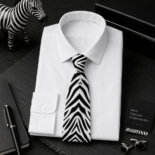 Klassisches Zebrawildtiermuster Krawatte