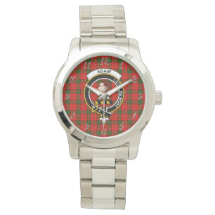 Klassisches zeitloses Clan Adair Tartan Kariertes  Armbanduhr