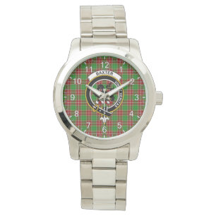 Klassisches Zeitloses Clan Baxter Modernes Tartan- Armbanduhr