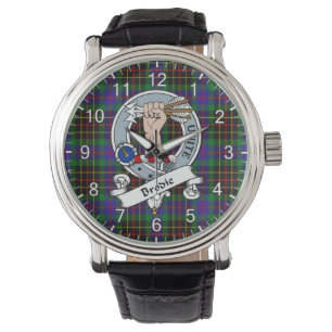 Klassisches Zeitloses Clan Brodie Jagd Tartan Abze Armbanduhr