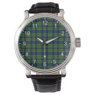 Klassisches zeitloses Clan Dixon Tartan Karo Gesch Armbanduhr