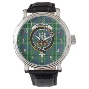 Klassisches Zeitloses Clan Duncan Antikes Tartan-A Armbanduhr