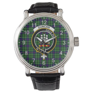 Klassisches Zeitloses Clan Duncan Modernes Tartan- Armbanduhr