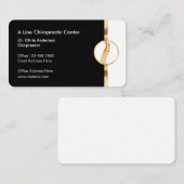 Klassisches Zentrum für Chiropraktiker Visitenkarte (Vorne/Hinten)