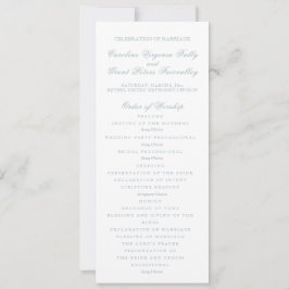 Klassisches Zeremonieprogramm Einladung