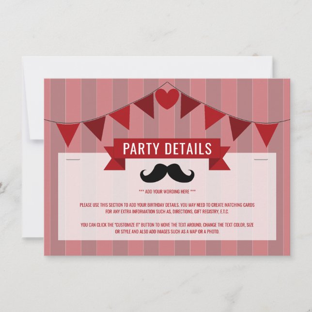 Klassisches Zirkusposter für Kinder zum Geburtstag (Vorderseite)