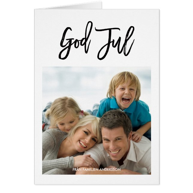 Klassisk jul fotohälsnings (Vorne)