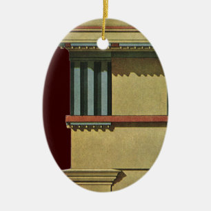 Klassizistische Architektur, Tempelgebälk Keramikornament