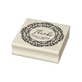 KLASSY VERZIERT MANDALA CUSTOM SCRIPT DANKS WEDD GUMMISTEMPEL (Stempel)
