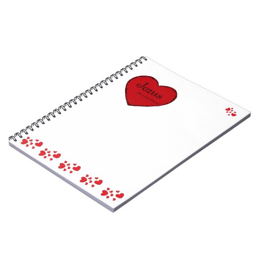 Klasyczny spiralny notatnik Jezus jest moim Panem! Notizblock (Linke Seite)