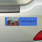 Klatsch-Ecke, HEU WAZZ-UP Autoaufkleber (Auf Auto)
