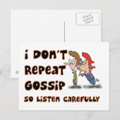 Klatsch Postkarte (Vorne/Hinten)