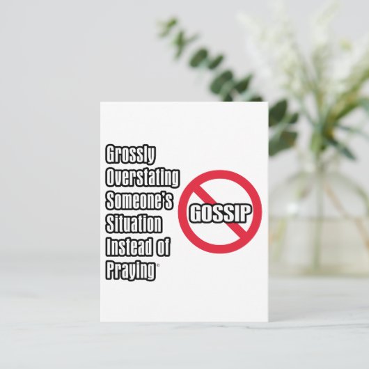 Klatsch Postkarte (Stehend Vorderseite)