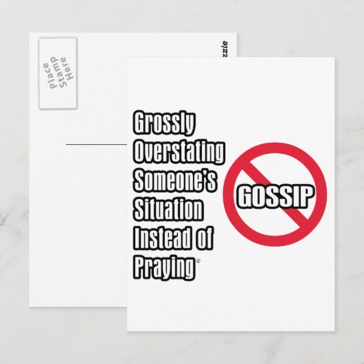 Klatsch Postkarte (Vorne/Hinten)