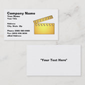 Klatschen-Brett des Film-3D Visitenkarte (Vorne/Hinten)