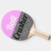 Klatschen rosa lustige der tischtennis schläger (Seitenansicht)