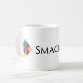 Klatschen Sie glücklichen Entwurf - weiße Tasse (Vorderseite Links)