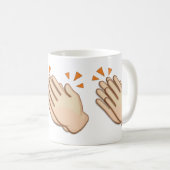 Klatschendes Handzeichen Emoji Kaffeetasse (VorderseiteRechts)