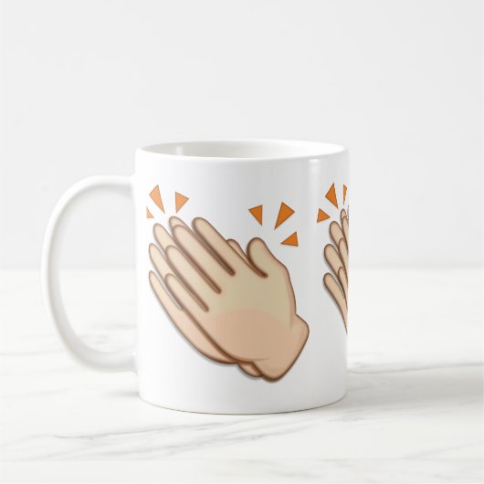 Klatschendes Handzeichen Emoji Kaffeetasse (Links)