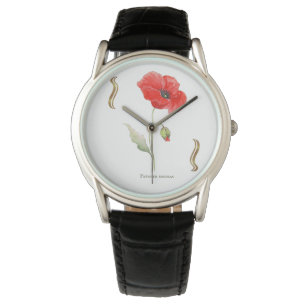 Klatschmohn Armbanduhr