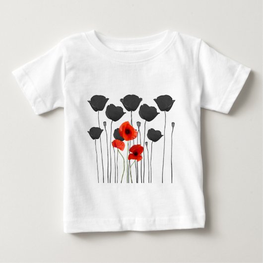 Klatschmohn Baby T-shirt (Vorderseite)