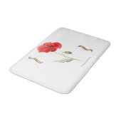 Klatschmohn Badematte (Schrägansicht)