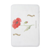 Klatschmohn Badematte (Vorderseite Vertikal)