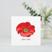 Klatschmohn Einladung (Stehend Vorderseite)