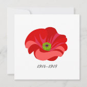 Klatschmohn Einladung (Vorderseite)