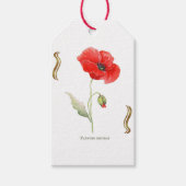 Klatschmohn Geschenkanhänger (Vorderseite)
