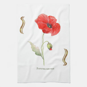 Klatschmohn Geschirrtuch