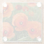 Klatschmohn glasuntersetzer (Rückseite)