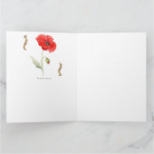 Klatschmohn Karte (Innenseite)