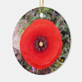 Klatschmohn Keramik Ornament (Links)