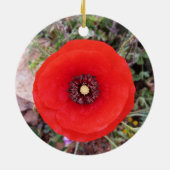 Klatschmohn Keramik Ornament (Hinten)