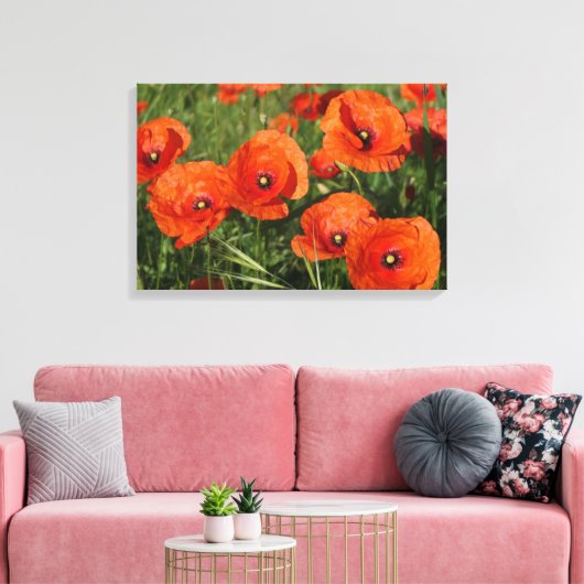 Klatschmohn leinwanddruck (Insitu (Wohnzimmer))