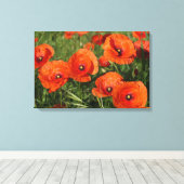 Klatschmohn leinwanddruck (Insitu (Holzboden))