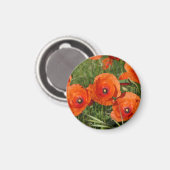 Klatschmohn Magnet (Vorderseite/Rückseite)