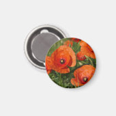 Klatschmohn  magnet (Vorderseite/Rückseite)