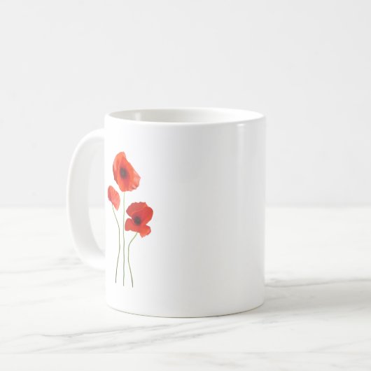 Klatschmohn - poppy kaffeetasse (Vorderseite Links)