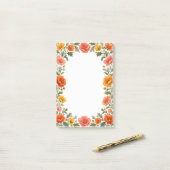 Klatschmohn Post-it Klebezettel (Auf Schreibtisch)